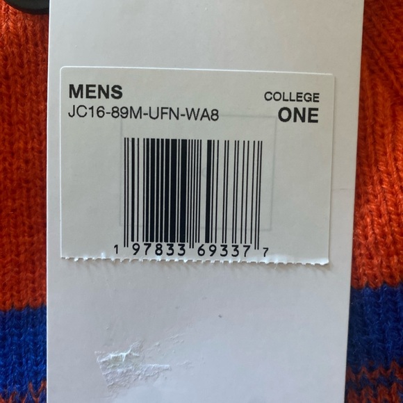 Florida Gators UF Nike Jordan On Field Sideline Pom Beanie Hat Orange Blue NEW - Picture 3 of 5